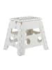relaxdays 2 x Klapphocker in Weiß - (B)37 x (H)30 cm x (T)29 cm
