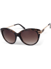 styleBREAKER Cateye Sonnenbrille in Braun Demi / Braun Verlauf