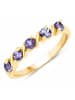 Rafaela Donata Ring Sterling Silber Tansanit in gelbgold