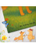 Mr. & Mrs. Panda Badehandtuch Fuchs Blumen Design ohne Spruch in Türkis Pastell