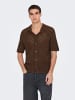 ONLY & SONS Strick-Shirt in Demitasse