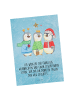 Mr. & Mrs. Panda Postkarte Winterzeit Heilige drei Könige mit Sp... in Eisblau