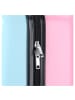 COFI 1453 Hello Kitty Trolley Koffer „Voyage Vibes“ – Blau-Rosaverspieltem in Rosa