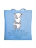 Mr. & Mrs. Panda Tasche Kundendienstmitarbeiter Held mit Spruch in Sky Blue