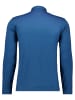 Ragman Softknit-Polo Kent-Kragen, Velvet-Touch in Blau