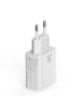Wisam® 2.4A Dual-USB-Ladegerät (EU) Lightning 1m Reiseset (weiß)