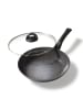Stoneline Keramik Bratpfanne 24 cm | mit Deckel in Anthrazit