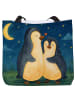 Mr. & Mrs. Panda Schultasche Pinguine Einschlafen Design ohne Sp... in Weiß
