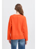 ICHI Strickpullover langarm IHBALLIA Loose fit in Fiery Red