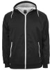 Urban Classics Windbreaker in blk/wht