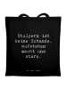 Mr. & Mrs. Panda Schultasche Spruch Aus Fehlern lernen mit Spruch in Schwarz