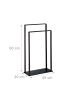 relaxdays Handtuchständer in Bronze/Schwarz - (B)45 x (H)80 x (T)20 cm