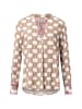 EMILY VAN DEN BERGH  Tunikabluse in taupe ecru - 0001