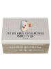 Mr. & Mrs. Panda erinnerungsbox baby Pinguin Pommes mit Spruch in Grau Pastell