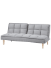 Beliani 3-Sitzer Sofa SILJAN in Grau/Braun - (W) 177 x (H) 80 x (L) 80 cm