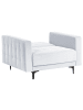 Beliani Sessel ABERDEEN in Grau/Schwarz - (W) 106 x (H) 83 x (L) 88 cm