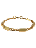 Adeliás Unisex Armband aus Edelstahl 19 cm in gold