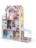 COSTWAY Puppenhaus Holz ab 3 Jahren in Bunt