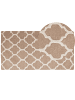 Beliani Kurzflor ERBAA in Beige - (W) 80 x (H) 1 x (L) 150 cm