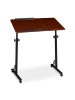relaxdays Laptoptisch in Braun - (B)80 x (H)110 x (T)50 cm