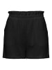 JACQUELINE de YONG Lockere Paperbag Shorts Kurze Stretch Sommer Pants in Schwarz