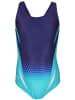 Aquarti Mädchen Badeanzug Chlorresistent Muscleback Wassersport in türkis