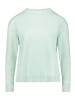 Betty Barclay Basic-Strickpullover mit Stehkragen in Grey Green Melange