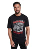 JP1880 Kurzarm T-Shirt in schwarz