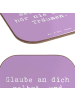 Mr. & Mrs. Panda Tischschoner Spruch Glaube an sich selbst mit S... in Lavendeltraum