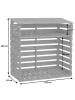 MCW Brennholzlager Q16 121x122x61cm, Dunkelbraun