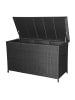 ebuy24 Kissenbox Lamar Schwarz 170 x 75 cm