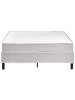 Beliani 3-tlg Doppelbett COUNTESS in Grau/Braun