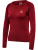 Hummel T-Shirt Raglanärmel Hmlongrid Damen in RHUBARB/NASTURTIUM