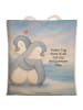Mr. & Mrs. Panda Shopper Pinguine Kuscheln Design mit Spruch in Weiß