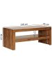 FineBuy Couchtisch in Braun / Sheesham / 45x110x45