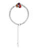 IZIA Women Multi-Chain Bracelet in Silver Multicolor