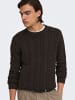 ONLY & SONS Strickpullover in Coffee Bean