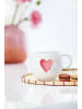 Villeroy & Boch 6er Set Henkelbecher Sending Love With Love 290 ml in weiß-rot