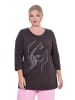 MIAMODA Langarmshirt in mahagoni