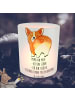 Mr. & Mrs. Panda Kerzenhalter Corgi Po mit Spruch in Transparent
