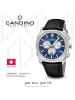 Candino Chronograph-Armbanduhr Candino Sport schwarz groß (ca. 44mm)