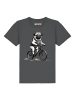wat? Apparel T-Shirt Mops auf Fahrrad in Grau
