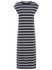 Tamaris Sommerkleid in marine-creme gestreift