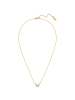 Yokoamii Kette Schmetterling aus Messing mit Zirkonia in gelbgold