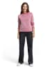 Tom Tailor Pullover in pink plaited knit