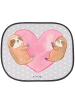 Mr. & Mrs. Panda Sonnenschutz Faultiere Herz ohne Spruch in Grau Pastell
