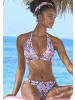 S. Oliver Triangel-Bikini-Top in lila-bedruckt