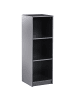 Beliani Bücherregal ZEHNA in Schwarz - (W) 40 x (H) 117 x (L) 40 cm