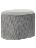 Beliani Pouf RICHLAND in Grau - (W) 55 x (H) 41 x (L) 35 cm