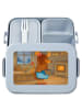 Mr. & Mrs. Panda Bentobox Maus Kekse Design ohne Spruch in Blau Pastell
